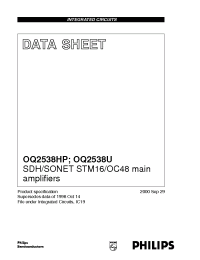 Datasheet OQ2538HP/S1 manufacturer Philips