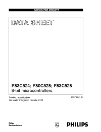 Datasheet P80C528EFA/02 manufacturer Philips