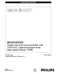 Datasheet P80C552ABA/08 manufacturer Philips