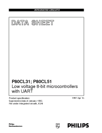 Datasheet P80CL31 manufacturer Philips
