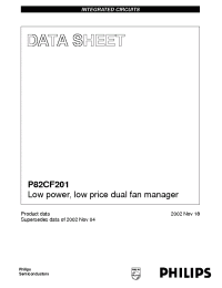 Datasheet P82CF201 manufacturer Philips