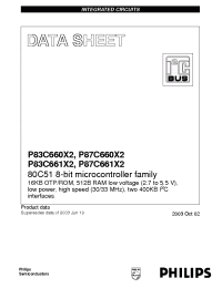 Datasheet P83C660X2 manufacturer Philips