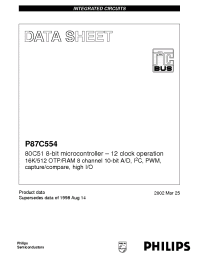 Datasheet P87C554SBAA manufacturer Philips