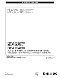 Datasheet P89C51RB2 manufacturer Philips