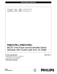 Datasheet P89C51RC manufacturer Philips