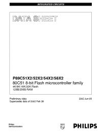 Datasheet P89C51X2 manufacturer Philips