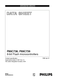 Datasheet P89C739ABB manufacturer Philips