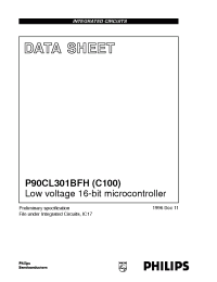 Datasheet P90CL301BFH manufacturer Philips