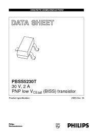Datasheet PBSS5230T manufacturer Philips