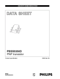 Datasheet PBSS5350D manufacturer Philips