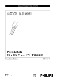 Datasheet PBSS5350S manufacturer Philips
