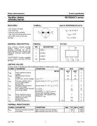Datasheet PBYR240 manufacturer Philips