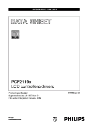 Datasheet PC2119RU manufacturer Philips