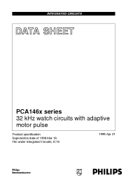 Datasheet PCA1462U/F2 manufacturer Philips
