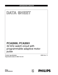 Datasheet PCA200010AA manufacturer Philips