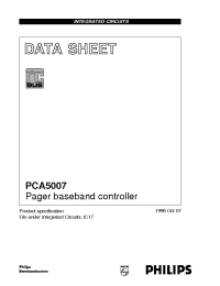 Datasheet PCA5007 manufacturer Philips