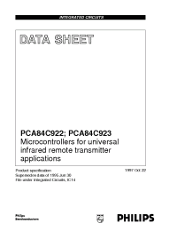 Datasheet PCA84C923AT manufacturer Philips