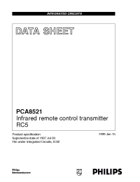 Datasheet PCA8521BT manufacturer Philips