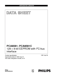 Datasheet PCA8581CT manufacturer Philips
