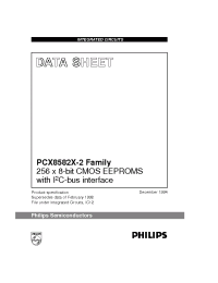 Datasheet PCA8582F-2 manufacturer Philips