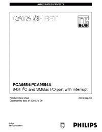 Datasheet PCA9554ADB manufacturer Philips