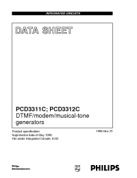Datasheet PCD3312 manufacturer Philips