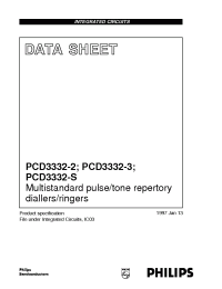 Datasheet PCD3332-2 manufacturer Philips