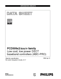 Datasheet PCD50922 manufacturer Philips