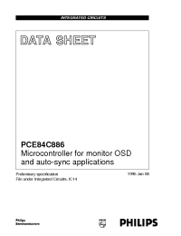 Datasheet PCE84C886P/023 manufacturer Philips