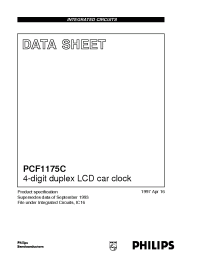 Datasheet PCF1175CT manufacturer Philips