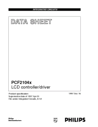 Datasheet PCF2104N manufacturer Philips