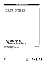 Datasheet PCF2114CU/12 manufacturer Philips