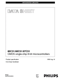 Datasheet PCF80C31-3A manufacturer Philips