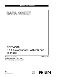Datasheet PCF84C00 manufacturer Philips