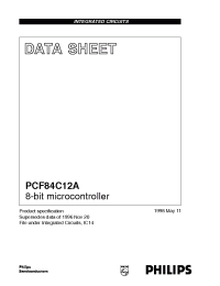 Datasheet PCF84C12AP manufacturer Philips