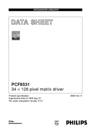 Datasheet PCF8531 manufacturer Philips