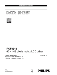 Datasheet PCF8548U manufacturer Philips