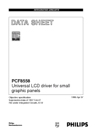 Datasheet PCF8558U/2/F2 manufacturer Philips