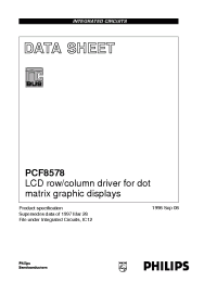 Datasheet PCF8578U/12 manufacturer Philips