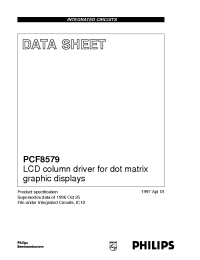 Datasheet PCF8579H/F1 manufacturer Philips