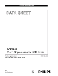 Datasheet PCF8812 manufacturer Philips