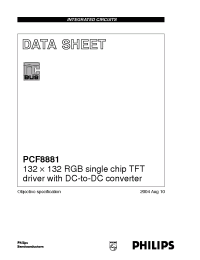 Datasheet PCF8881 manufacturer Philips