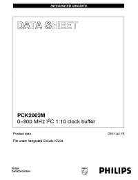 Datasheet PCK2002M manufacturer Philips