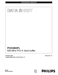 Datasheet PCK2002PLPW manufacturer Philips
