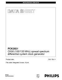 Datasheet PCK2021 manufacturer Philips