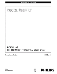 Datasheet PCK2510S manufacturer Philips