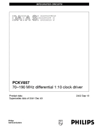 Datasheet PCKV857EV manufacturer Philips