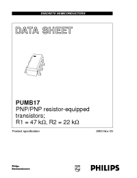 Datasheet PUMB17 manufacturer Philips