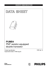 Datasheet PUMB4 manufacturer Philips