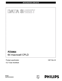 Datasheet PZ3064I15BB1 manufacturer Philips
